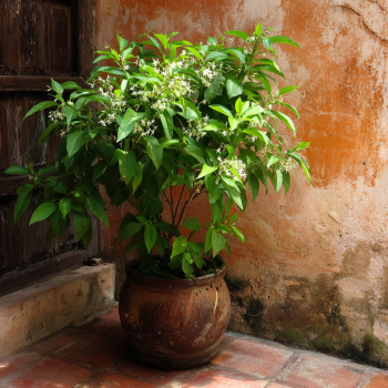 2 Nicely-Sized 4 inch Pots of Fragrant Night Blooming Jasmine